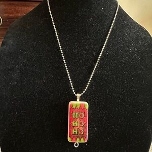 Vintage unique domino necklace.